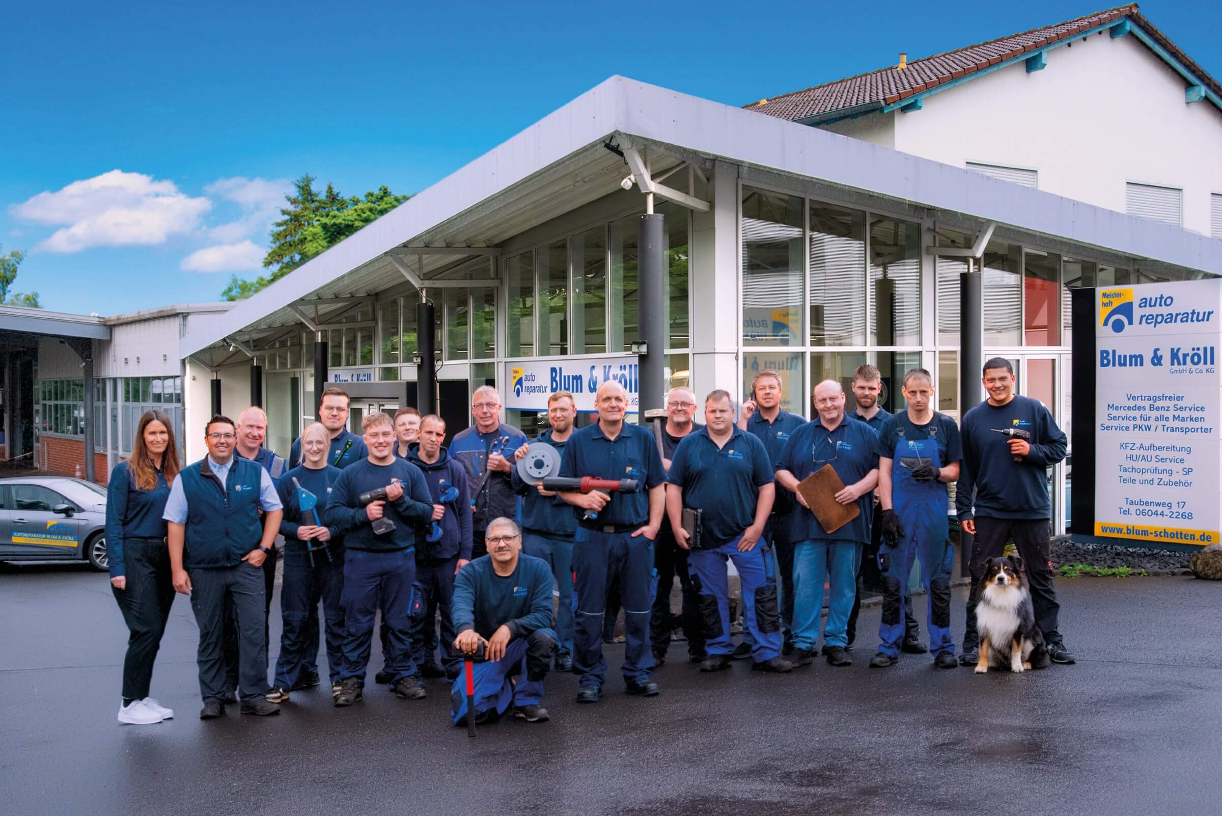 Team bei Autoreparatur Blum & Kröll Bild: Team bei Autoreparatur Blum & Kröll